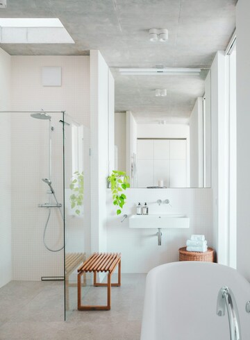 Bathroom in 3 BHK Apartment at Godrej River Royale, Mahalunge – for Sale