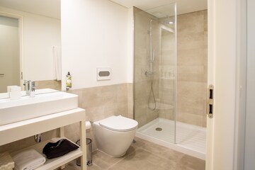 Bathroom in 4 BHK Apartment at Godrej River Royale, Mahalunge – for Sale