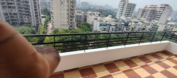 Balcony in 3.5 BHK Apartment at Abhinandan CGHS, Sector 51 – for Rent