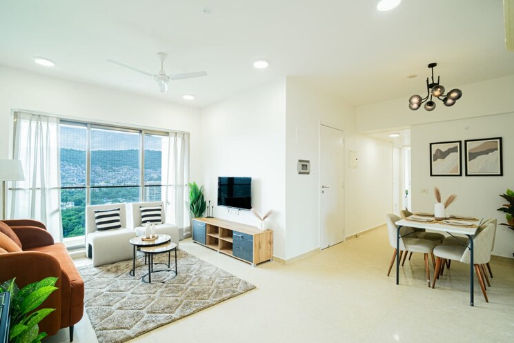 Living Room, kalpataru-aura 2.5 Bedroom 948 Sq.Ft. Apartment In Ghatkopar West Mumbai 9113839