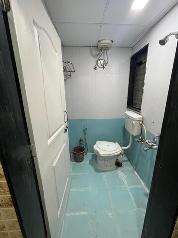 Bathroom in 1 BHK Apartment at Jagrut CHS, Gokhalenagar – for Rent