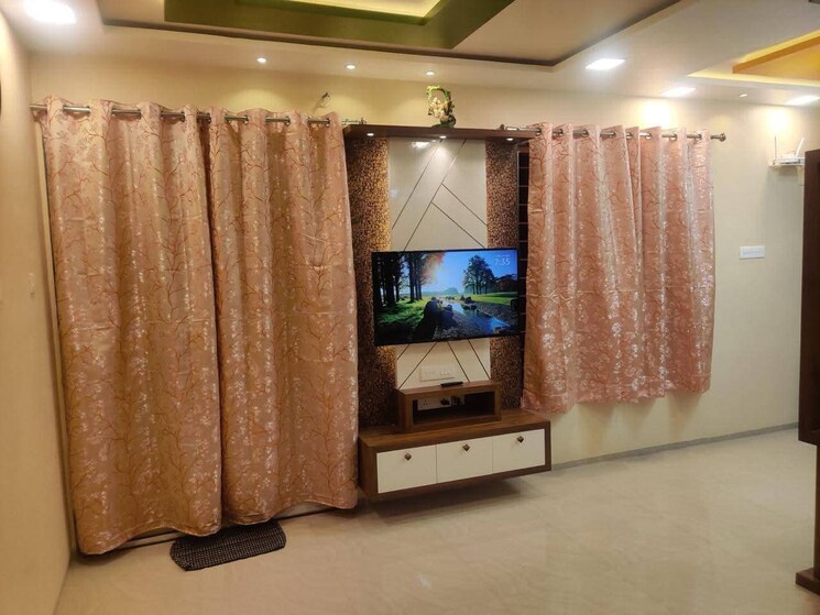 Living Room, wakadkar-wisteria-atelier 2 Bedroom 900 Sq.Ft. Apartment In Wakad Pune 9113943