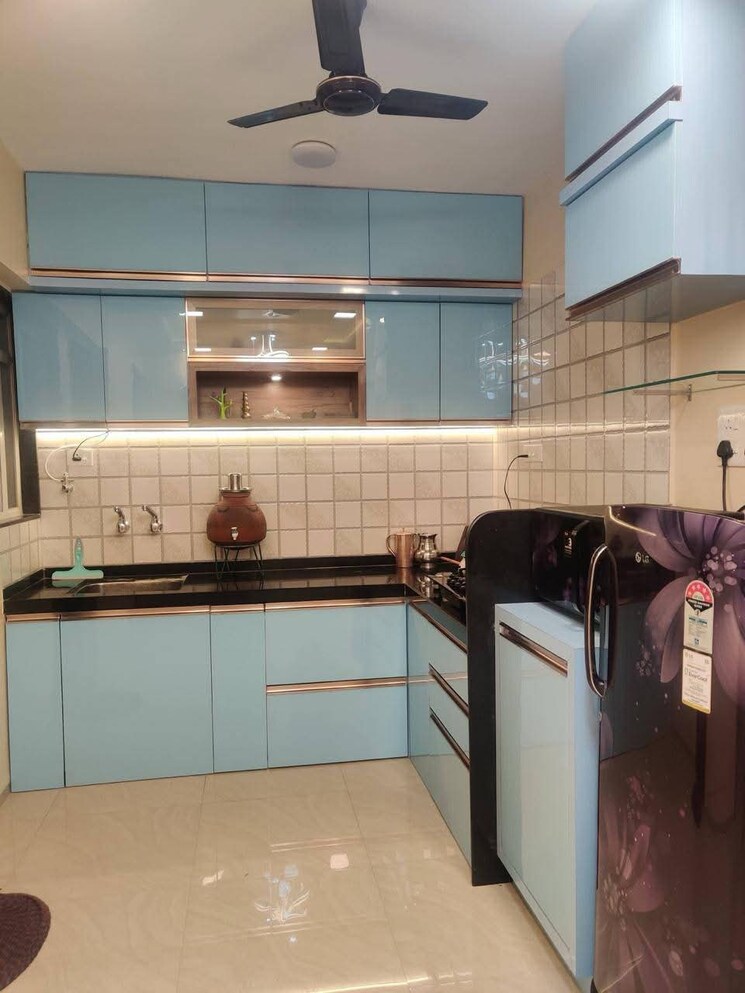 Kitchen, wakadkar-wisteria-atelier 2 Bedroom 900 Sq.Ft. Apartment In Wakad Pune 9113943