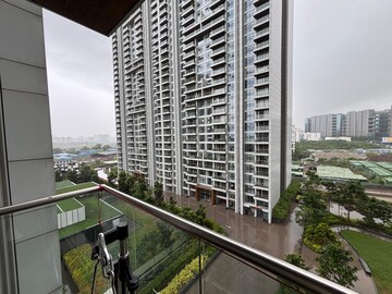 Balcony in 3.5 BHK Apartment at Panchshil Towers, Kharadi – for Rent