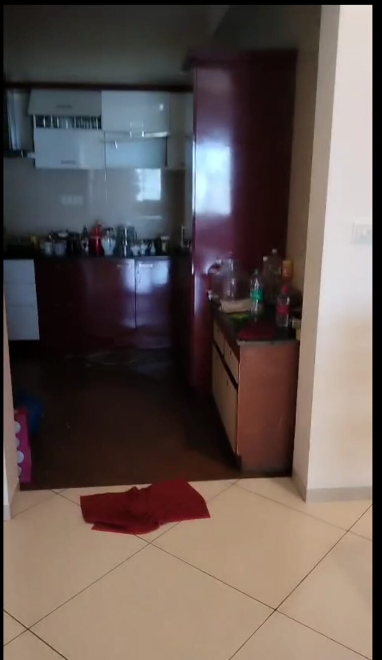 Kitchen, puzhakkal 4 Bedroom 3100 Sq.Ft. Apartment In Puzhakkal Thrissur 9114382