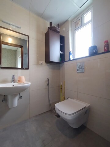 Bathroom in 3 BHK Apartment at Aparna Maple, Hegde Nagar – for Rent