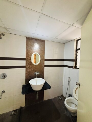 Bathroom in 3 BHK Apartment at Shiv Darshan Wakad, Wakad – for Rent