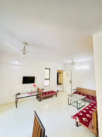 Living Room in 3 BHK Apartment at Shiv Darshan Wakad, Wakad – for Rent