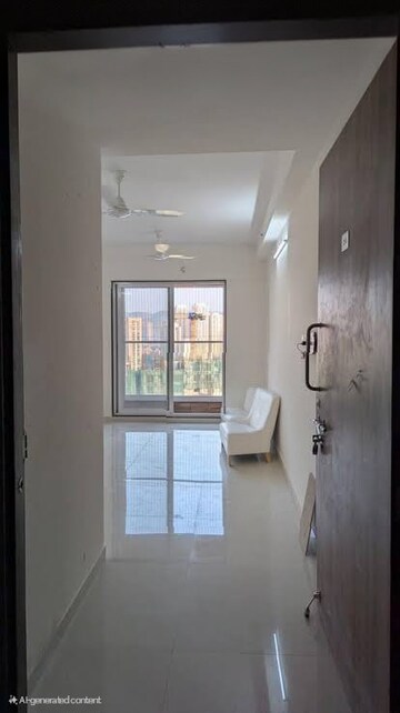 Living Room in 2 BHK Apartment at Ashar Axis, Majiwada – for Rent
