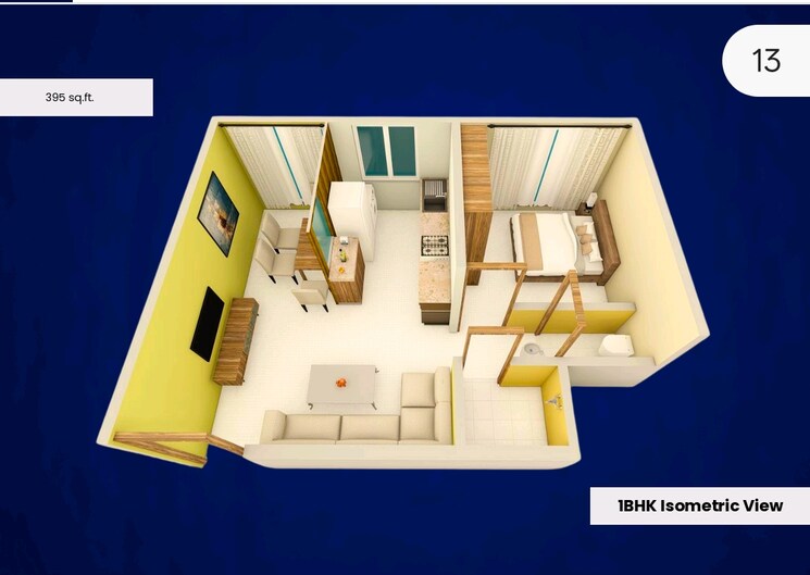 Floor Plan, haware-sky 1 Bedroom 395 Sq.Ft. Apartment In Chembur Mumbai 9114690