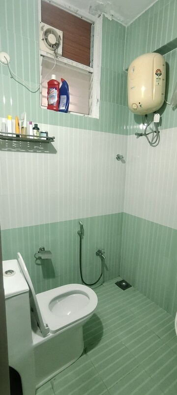 Bathroom in 3 BHK Apartment at Ashok Rohith Wooz, Kondapur – for Rent