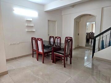 Dining area in 3 BHK Apartment at Chartered Court, Richmond Road – for Rent