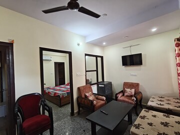Living Room in 2 BHK Builder Floor at RBC II, Sushant Lok I – for Rent
