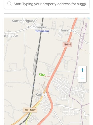  Plot – Map Location View at Kothur - for Sale