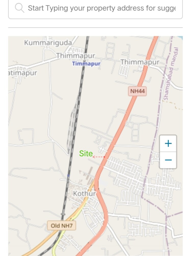 Map Location, kothur  150 Sq.Yd. Plot In Kothur Hyderabad 9114712