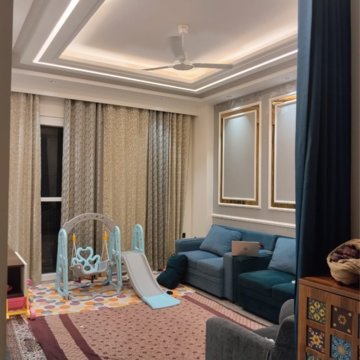 Living Room in 4 BHK Apartment at 4S Aradhya Extension, Sector 67a – for Rent