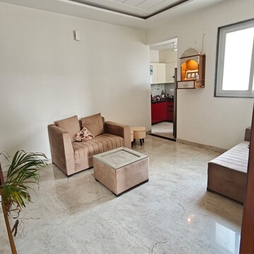 Living Room in 2 BHK Apartment at Unitech Uniworld Gardens 2, Malibu Town – for Rent