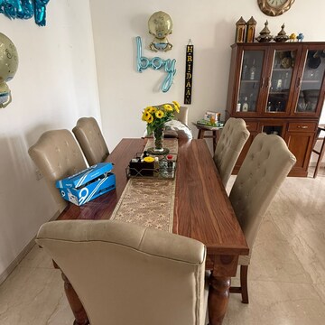 Dining area in 3 BHK Apartment at Adani Samsara Vilasa, Sector 63 – for Rent