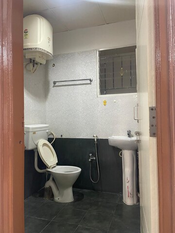 Bathroom in 3 BHK Apartment at Aryan Moonstone, Thanisandra – for Rent