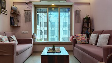 Living Room in 1 BHK Apartment at Mantri Serene, Goregaon East – for Rent