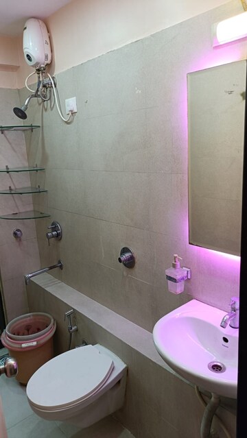 Bathroom in 1 BHK Apartment at Mantri Serene, Goregaon East – for Rent
