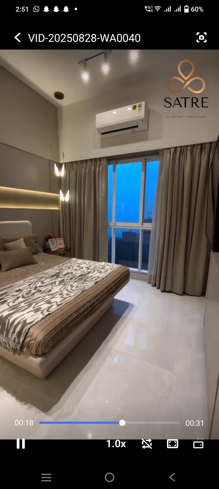 Bedroom, satre-happynest 2 Bedroom 626 Sq.Ft. Apartment In Kanjurmarg East Mumbai 9115157