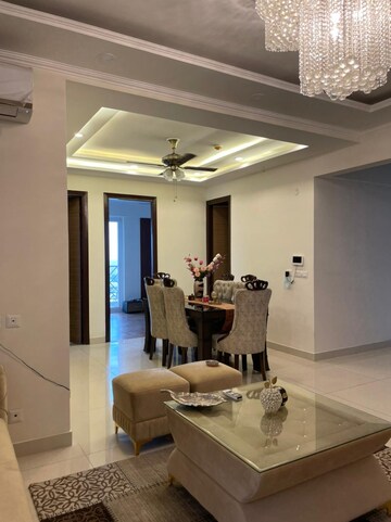 Living Room in 3 BHK Apartment at Saya Gold Avenue, Vaibhav Khand – for Rent