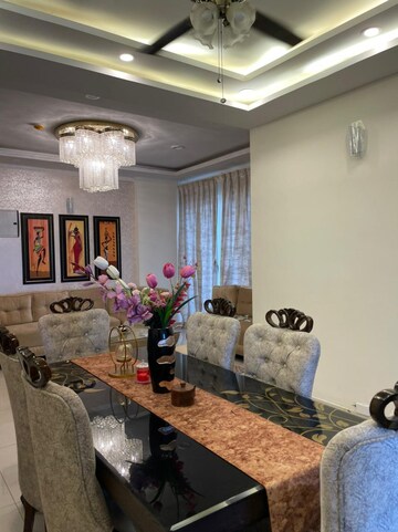 Living Room in 3 BHK Apartment at Saya Gold Avenue, Vaibhav Khand – for Rent