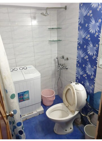 Bathroom in 3 BHK Apartment at Vasant Kunj – for Rent