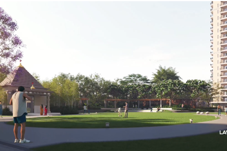 Garden, ska-destiny-one 3 Bedroom 2107 Sq.Ft. Apartment In Zeta I Greater Noida Greater Noida 9115328