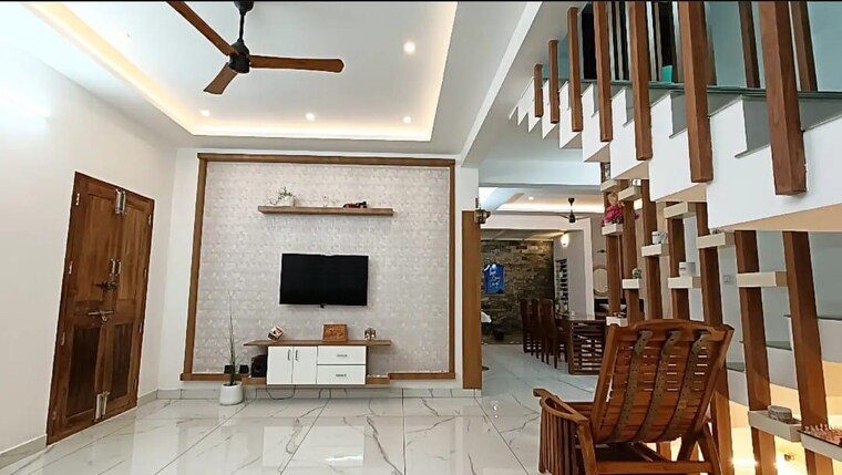 Kitchen, amala nagar 4 Bedroom 3000 Sq.Ft. Independent House In Amala Nagar Thrissur 9115341