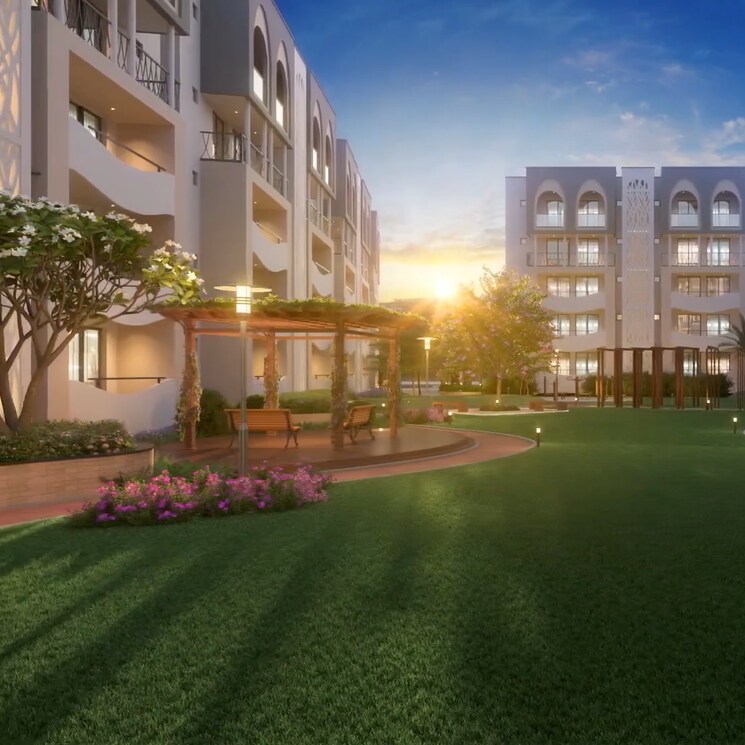 Garden, nimbus-the-palm-village 3 Bedroom 2100 Sq.Ft. Apartment In Sector 22a Yamuna Expressway Greater Noida 9115719
