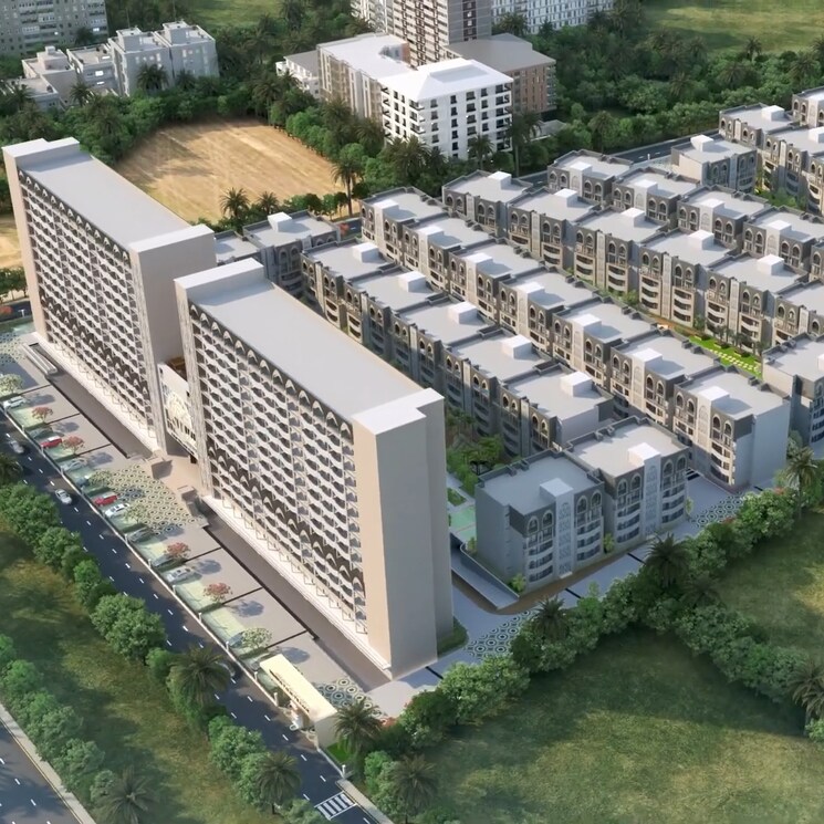 Exterior View, nimbus-the-palm-village 3 Bedroom 2100 Sq.Ft. Apartment In Sector 22a Yamuna Expressway Greater Noida 9115719