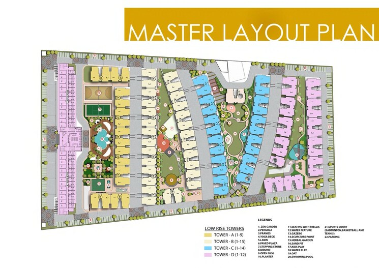 Master Plan, nimbus-the-palm-village 3 Bedroom 2175 Sq.Ft. Apartment In Sector 22a Yamuna Expressway Greater Noida 9115830