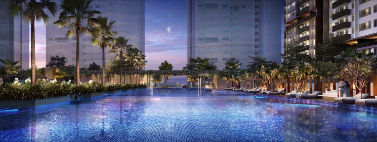 Swimming Pool, kalpataru-immensa 2 Bedroom 850 Sq.Ft. Apartment In Kolshet Road Thane 9115938
