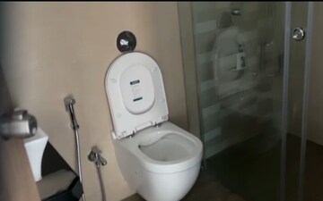 Bathroom in 3 BHK Apartment at Hingne Khurd – for Rent