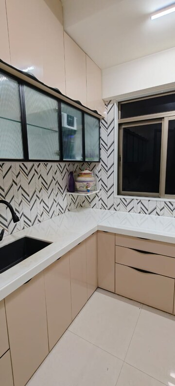 Kitchen in 3 BHK Apartment at Status Sankalp Heights, Malad West – for Rent