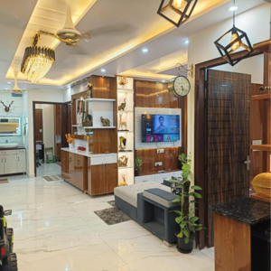 Living Room in 3 BHK Builder Floor at Dwarka Mor – for Sale