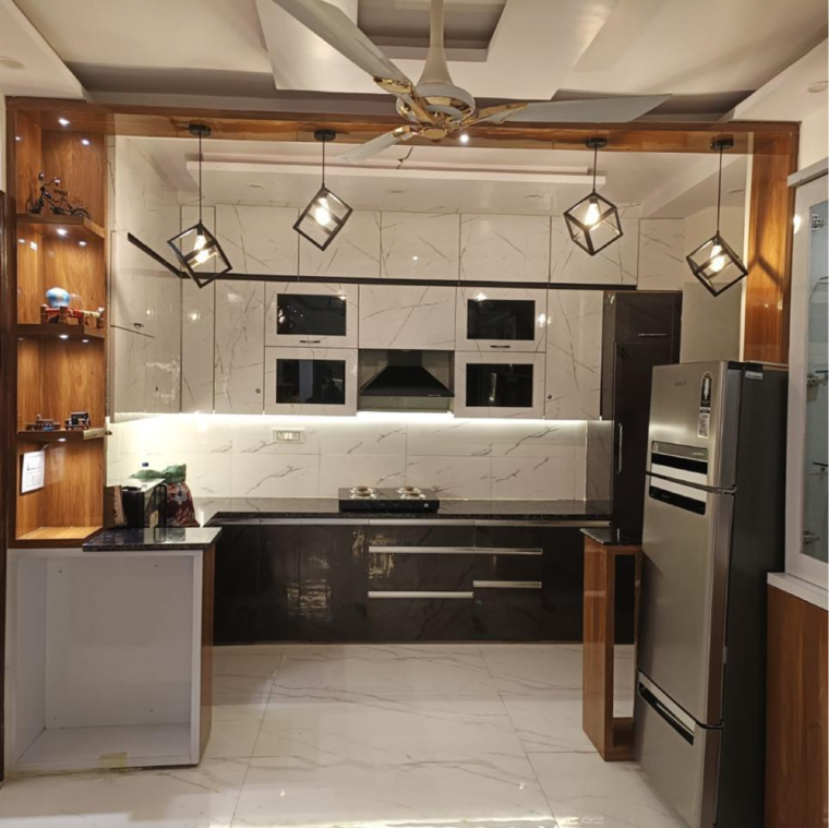 Kitchen, dwarka mor 3 Bedroom 900 Sq.Ft. Builder Floor In Dwarka Mor Delhi 9116297