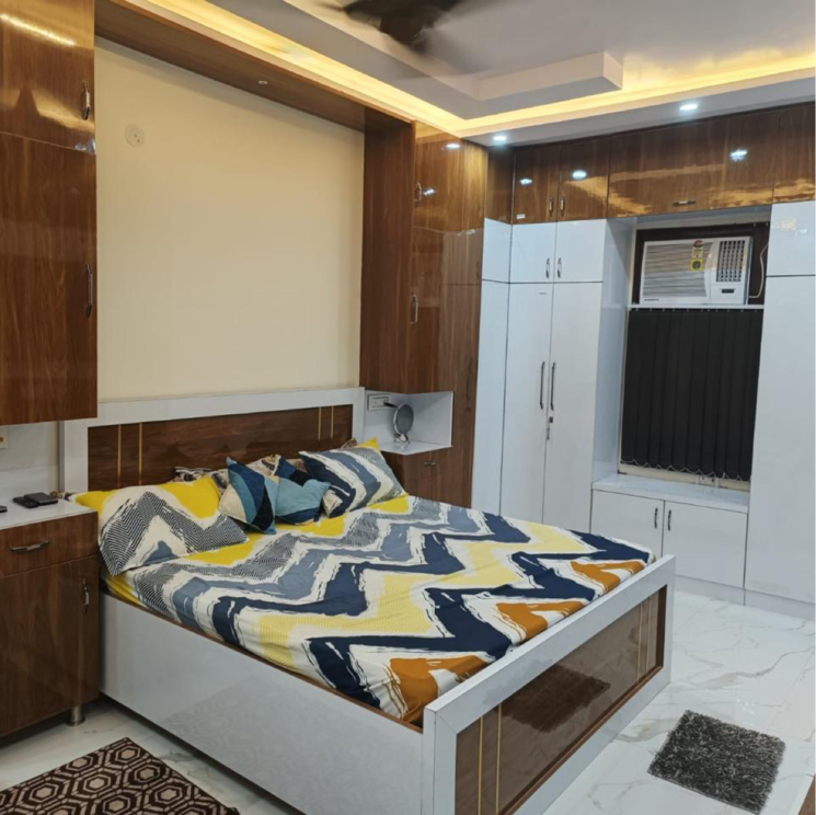 Bedroom, dwarka mor 3 Bedroom 900 Sq.Ft. Builder Floor In Dwarka Mor Delhi 9116297