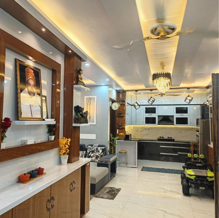 Living Room, dwarka mor 3 Bedroom 900 Sq.Ft. Builder Floor In Dwarka Mor Delhi 9116297