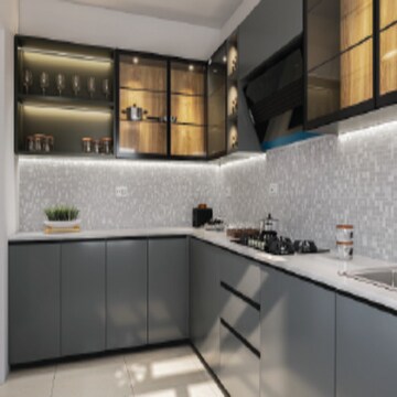Kitchen in 3 BHK Apartment at Provident Bayscape, Kelambakkam – for Sale