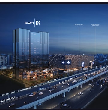  Office Space – Exterior View View at Thaltej - for Sale