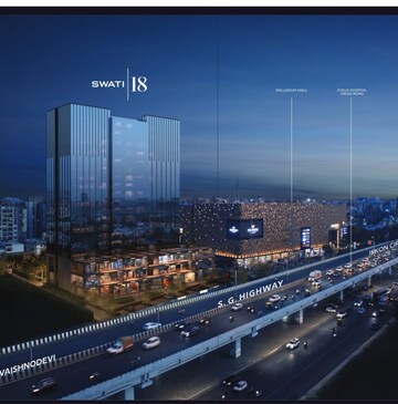  Office Space – Exterior View View at Thaltej - for Sale