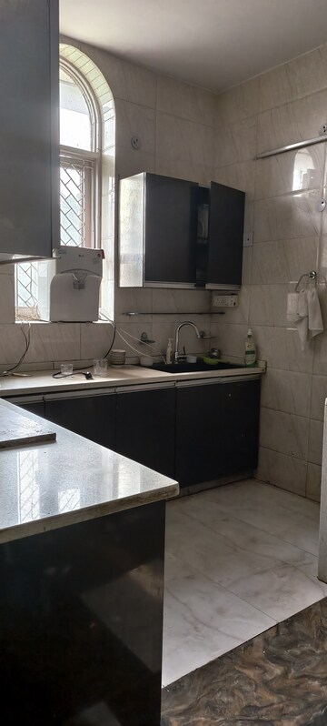 Kitchen in 3 BHK Builder Floor at Lajpat Nagar – for Rent