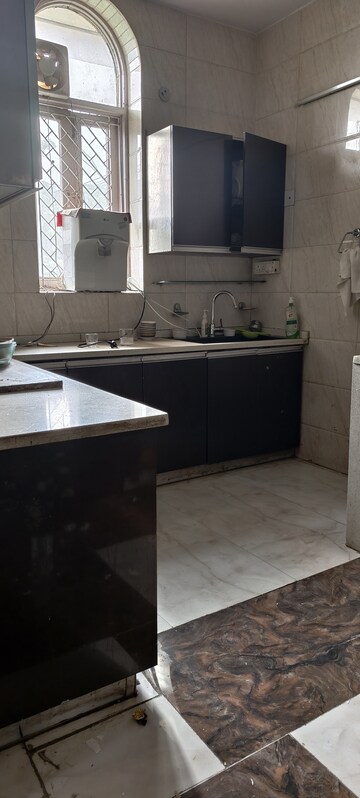 Kitchen in 3 BHK Builder Floor at Lajpat Nagar – for Rent