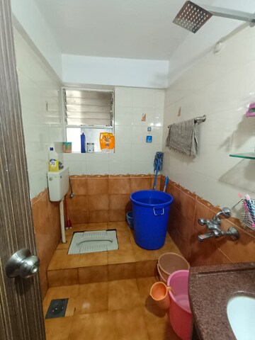 Bathroom in 2 BHK Apartment at Siddhivinayak Shubhashree Residential, Akurdi – for Rent