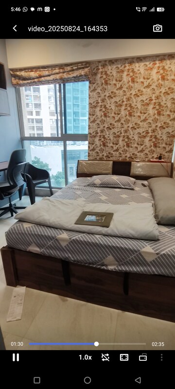 Bedroom in 1 BHK Apartment at Raj White City, Kandivali East – for Rent