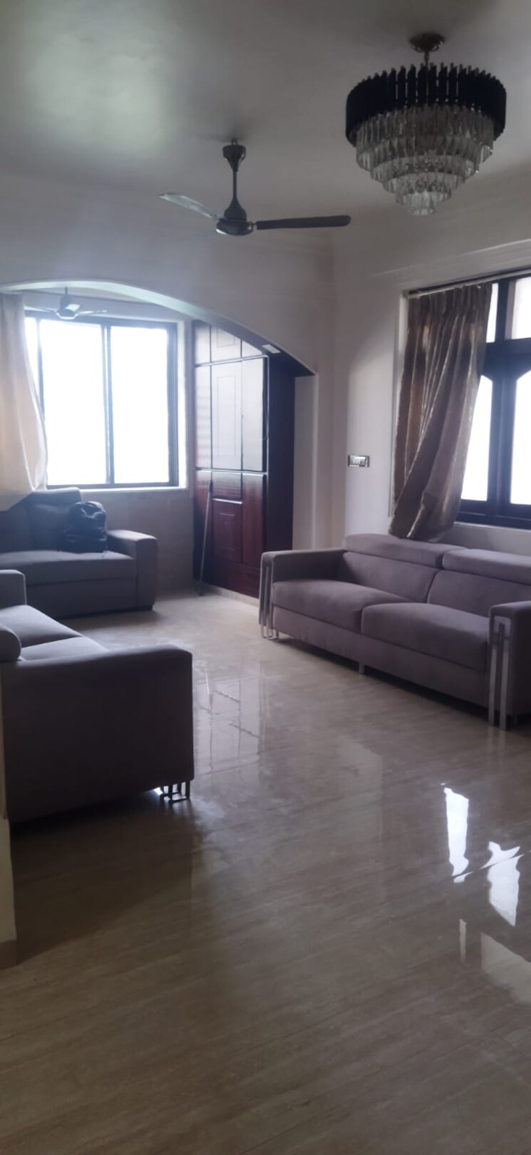 Living Room, vijay-villas 3 Bedroom 1200 Sq.Ft. Apartment In Ghodbunder Road Thane 9116889