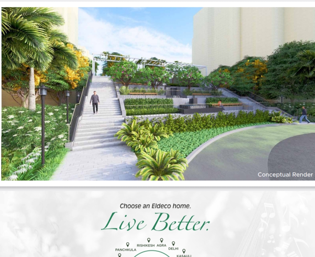 3 BHK 1850 Sq.Ft. Apartment in Eldeco Ballads Of Bliss